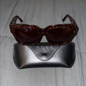 Diff Eyewear Brown Sunglasses